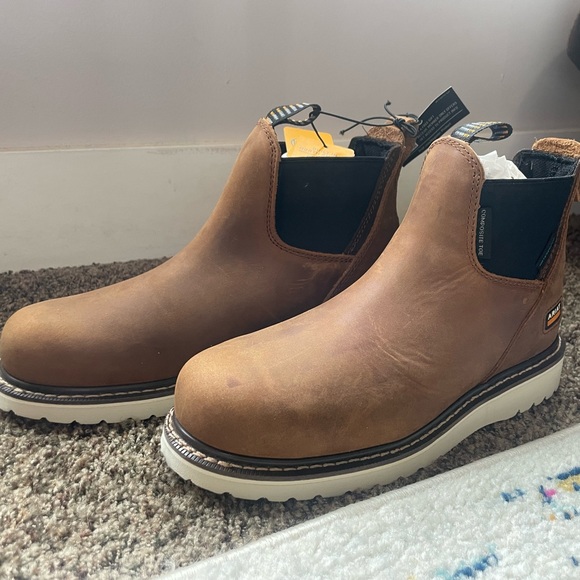 NEW - Ariat Work Boots - Aged Honey - Women’s 8 - Picture 15 of 15